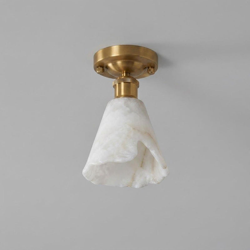 Nalia Alabaster Semi-Flush Mount – detail 2
