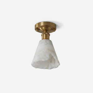 Nalia Alabaster Semi-Flush Mount