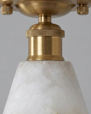 Nalia Alabaster Semi-Flush Mount