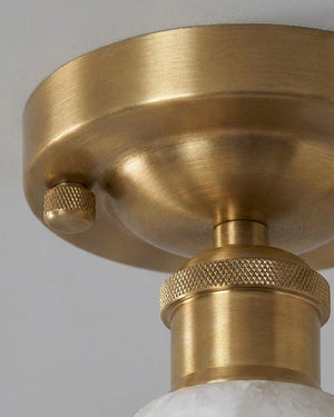 Nalia Alabaster Semi-Flush Mount