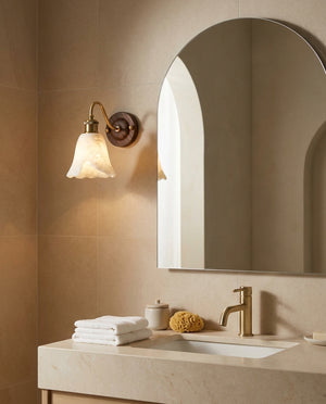 Nalia Alabaster Wall Sconce