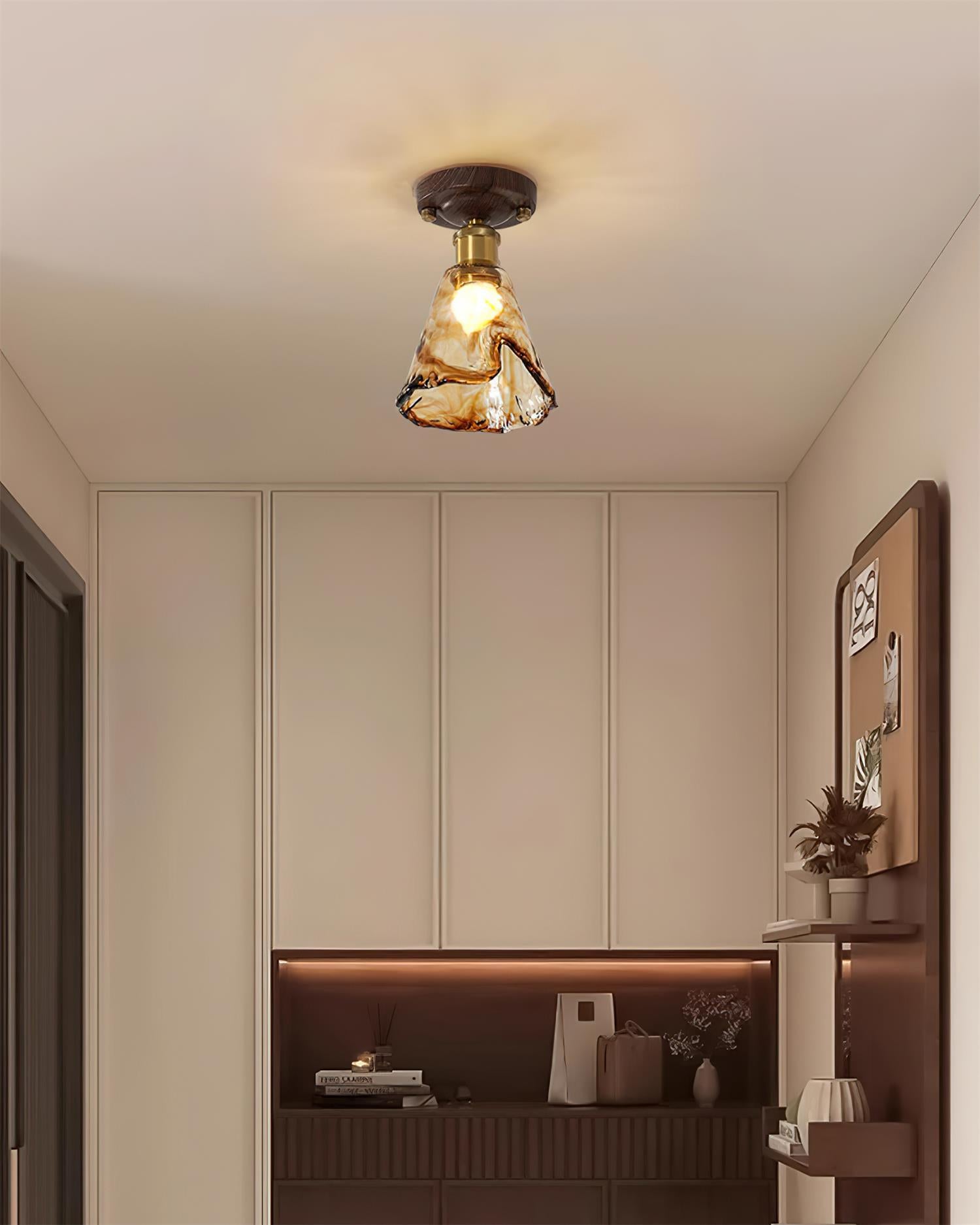 Nalia Amber Ceiling Light