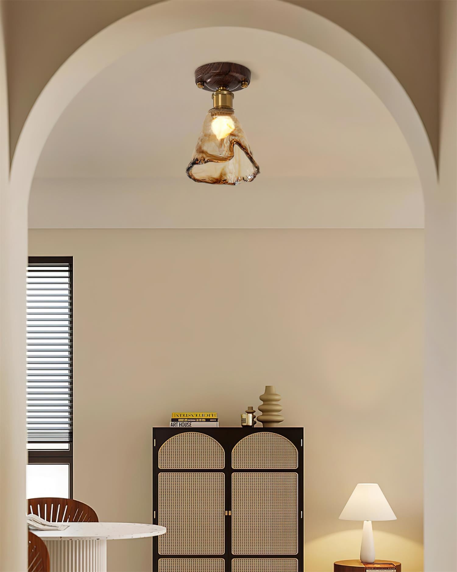 Nalia Amber Ceiling Light