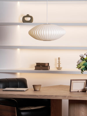 Bubble Mulberry Silk Pendant Lamp