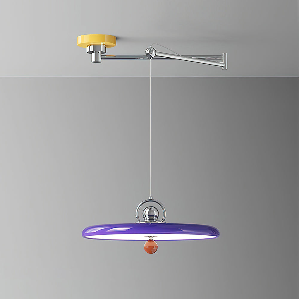 Neon Swing Arm Pendant Lamp