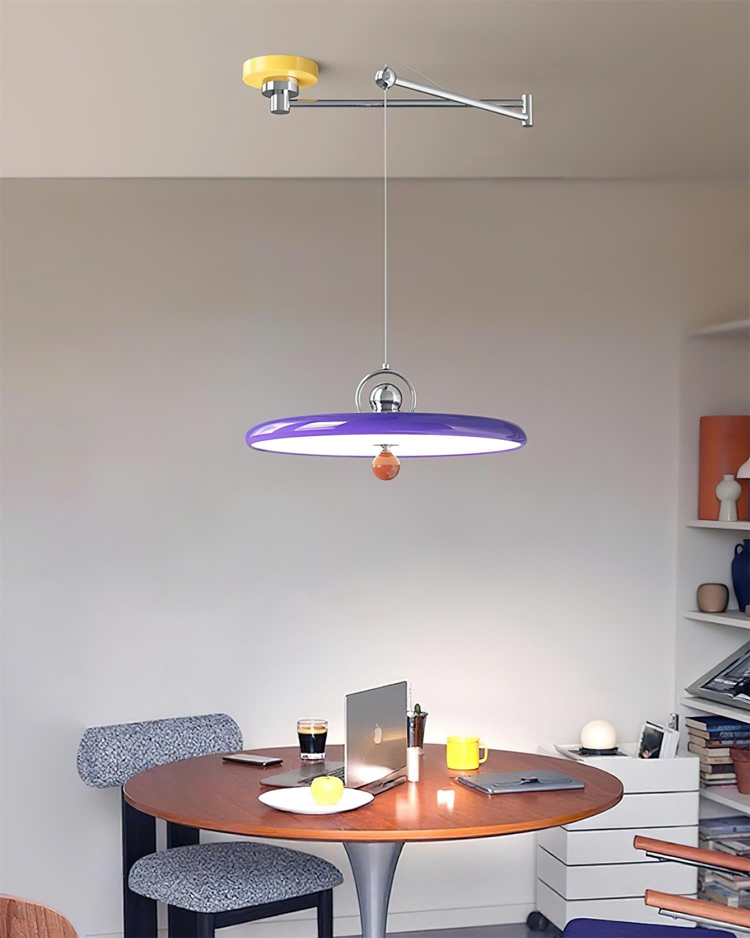 Neon Swing Arm Pendant Lamp