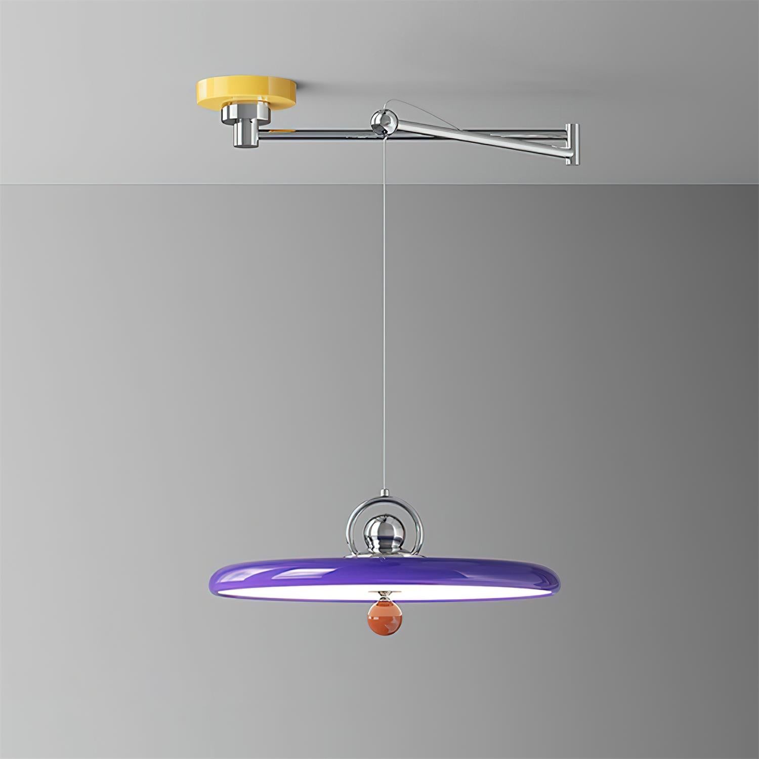 Neon Swing Arm Pendant Lamp
