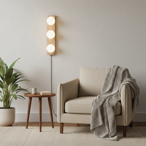 Neptune Travertine Plug In Wall Lamp