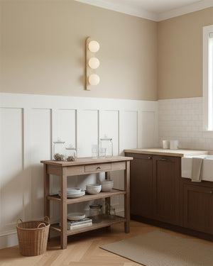 Neptune Travertine Wall Lamp