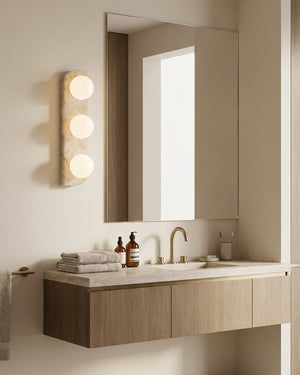Neptune Alabaster Wall Sconce