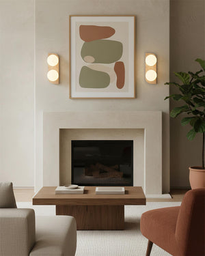 Neptune Travertine Wall Lamp