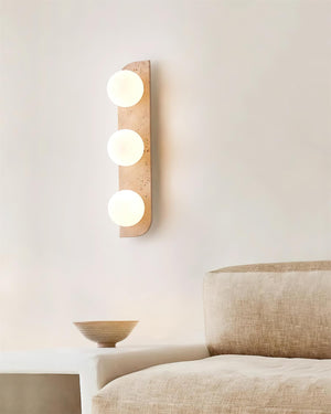 Neptune Travertine Wall Lamp