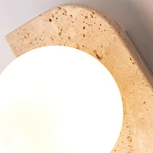 Neptune Travertine Wall Lamp