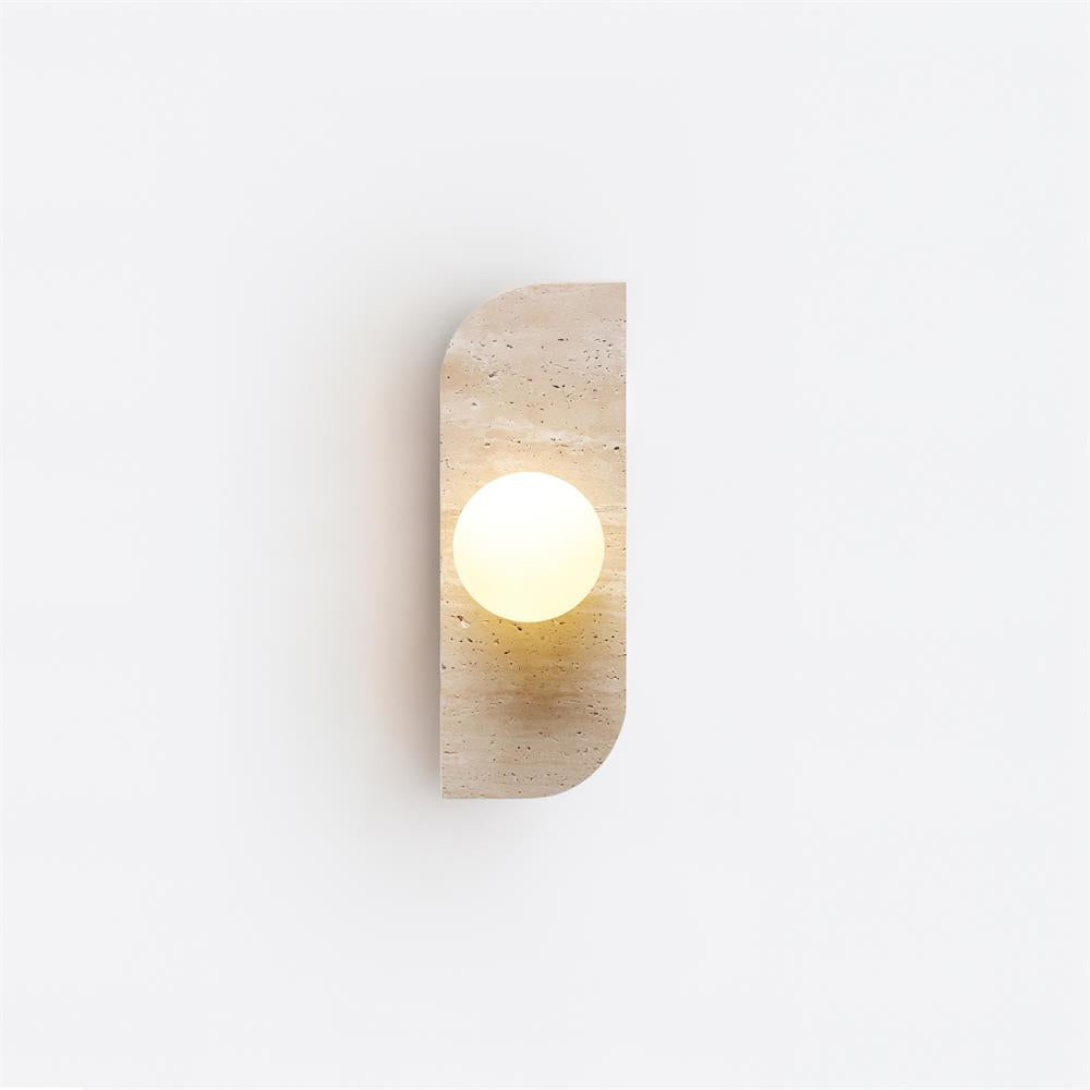 Neptune Travertine Wall Lamp