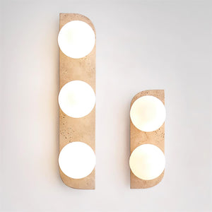 Neptune Travertine Wall Lamp