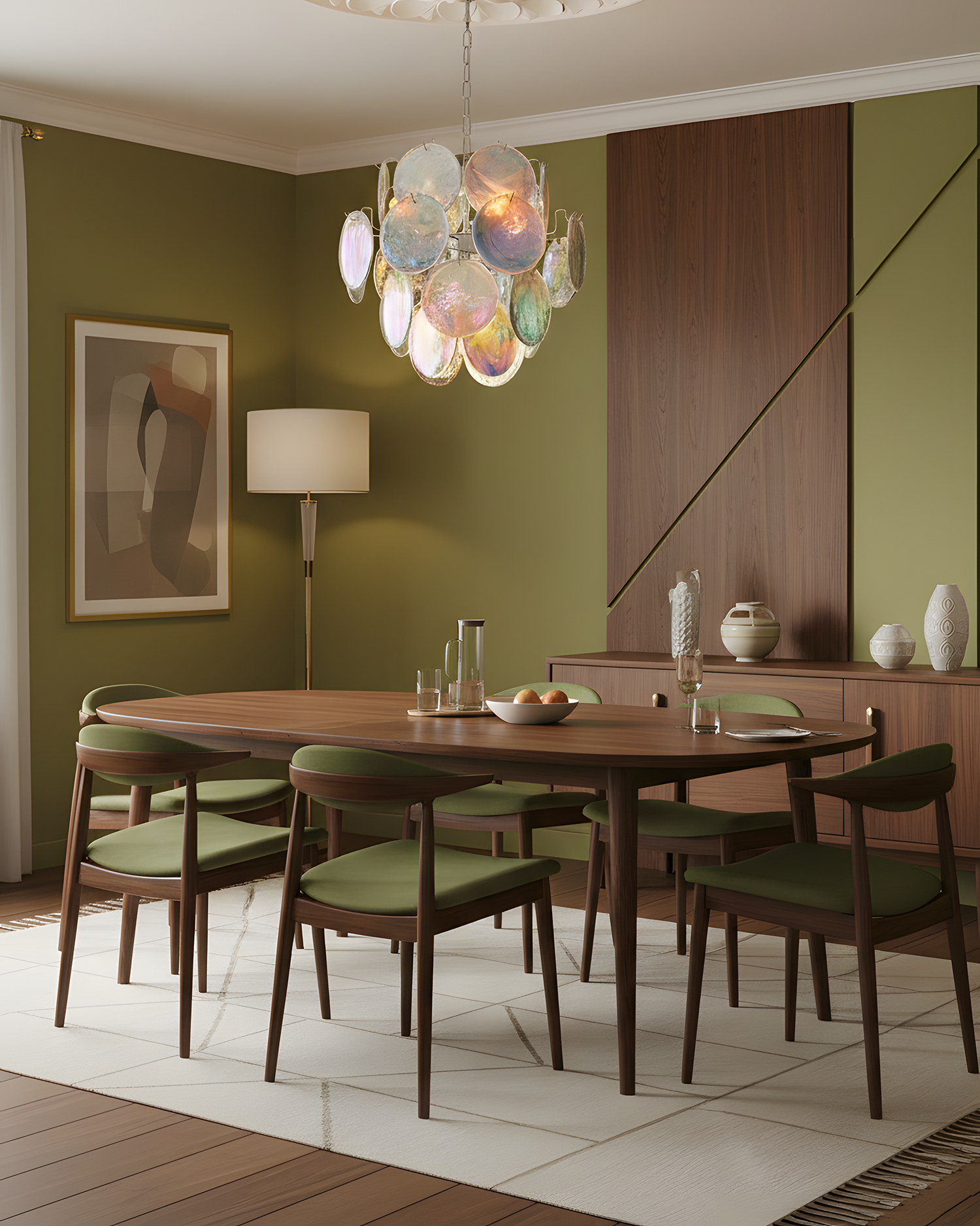 Neuvy Glass Chandelier