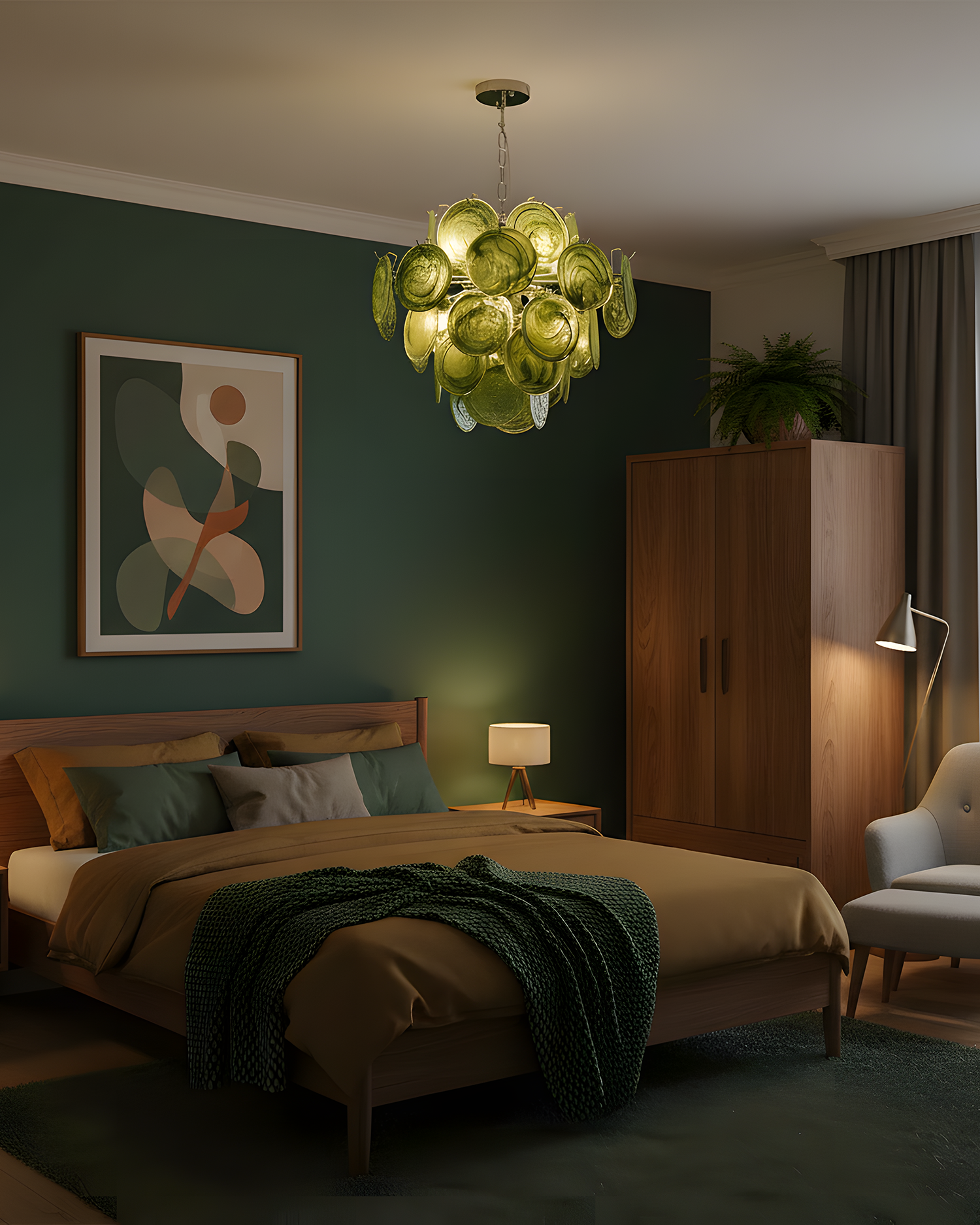 Neuvy Glass Chandelier