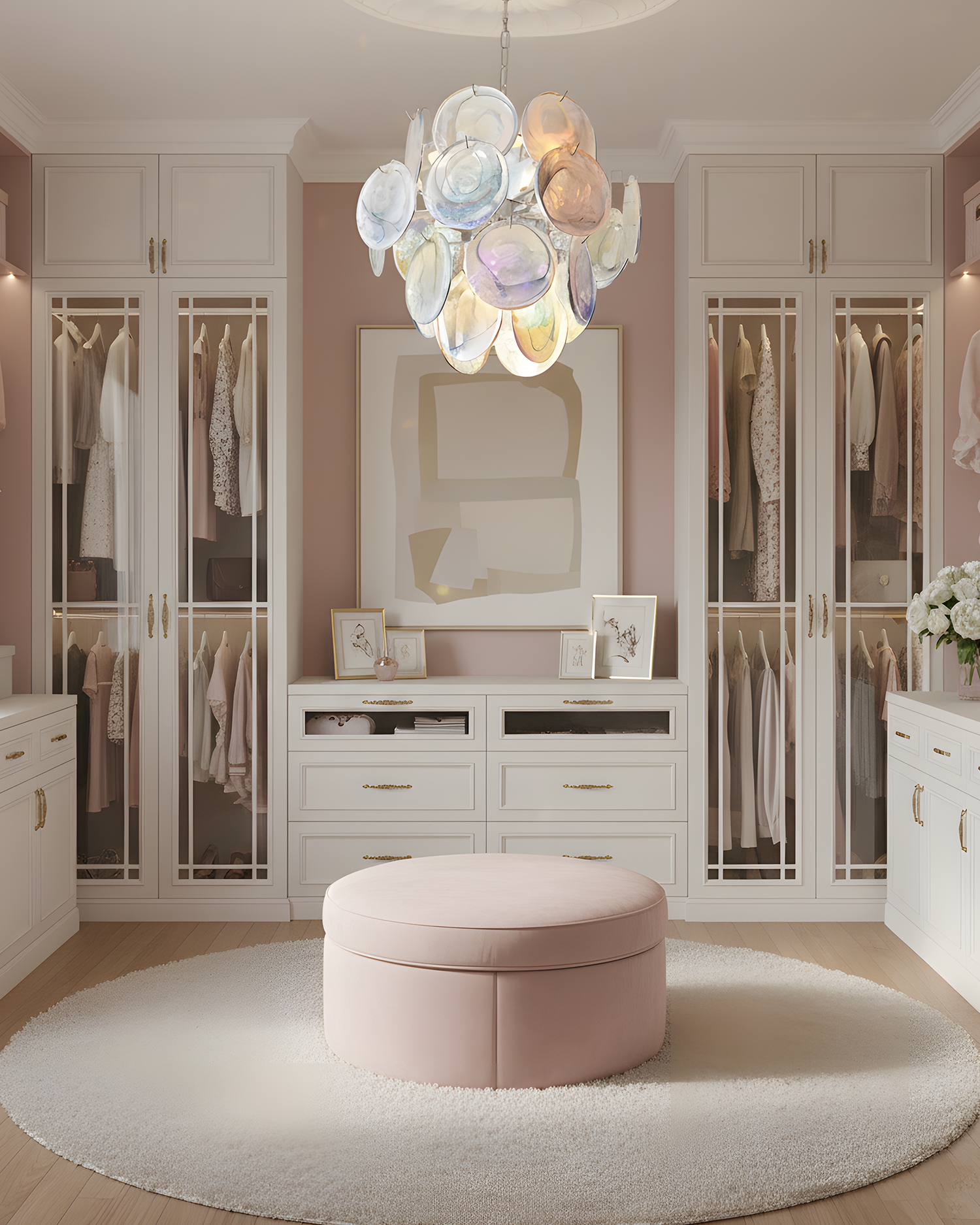 Neuvy Glass Chandelier