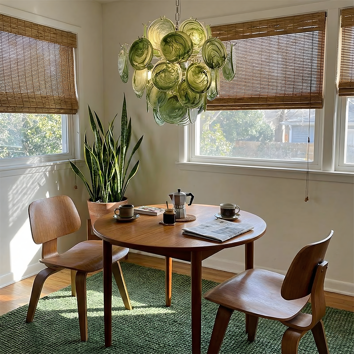 Neuvy Glass Chandelier