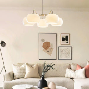 Nickel Persimmon Chandelier