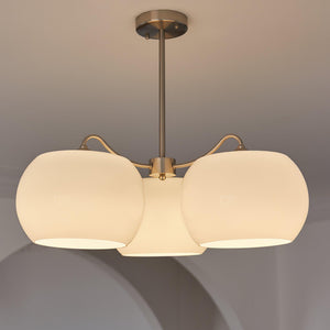 Nickel Persimmon Chandelier