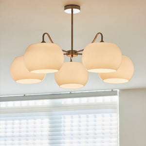 Nickel Persimmon Chandelier