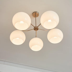 Nickel Persimmon Chandelier
