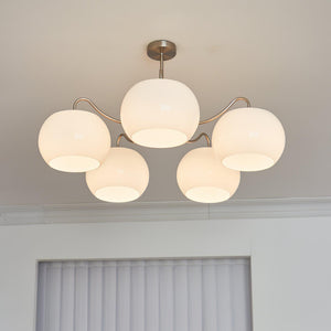 Nickel Persimmon Chandelier