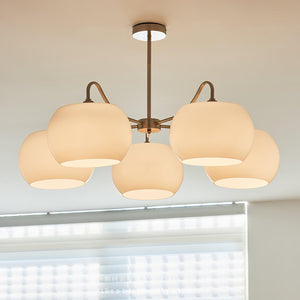 Nickel Persimmon Chandelier