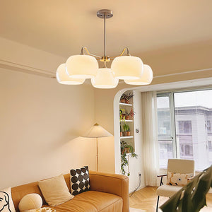 Nickel Persimmon Chandelier