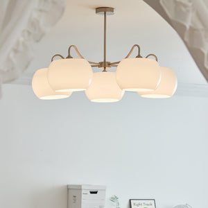 Nickel Persimmon Chandelier