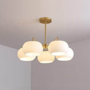 Nickel Persimmon Chandelier