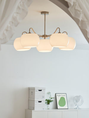 Nickel Persimmon Chandelier