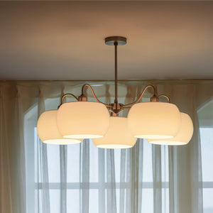 Nickel Persimmon Chandelier
