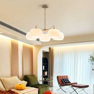 Nickel Persimmon Chandelier