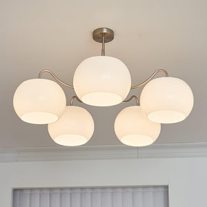Nickel Persimmon Chandelier
