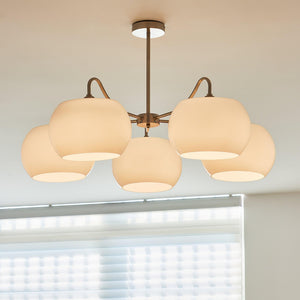 Nickel Persimmon Chandelier