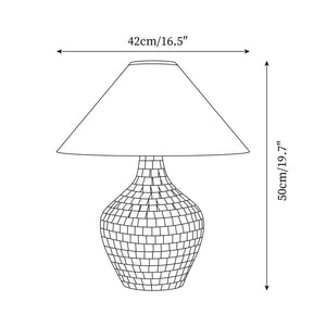 Nikki Seashell Table Lamp 16.5″- 19.7″ - Docos