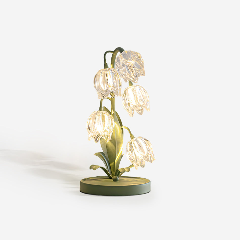 Niya Green Table Lamp – 7″ Botanical