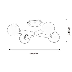 Nodes Semi Ceiling Lamp