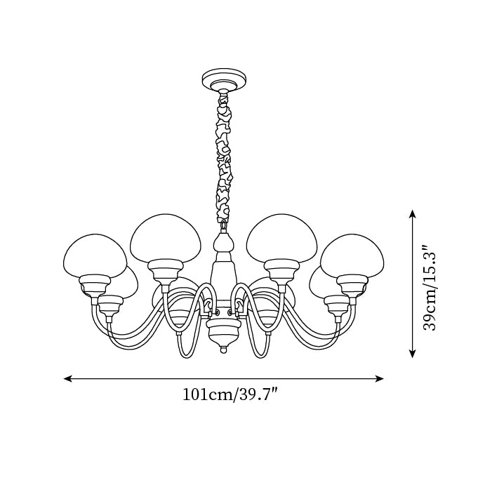 Nonna Mushroom Chandelier