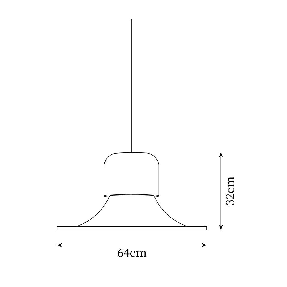 Nordisk Pendant Lamp 25.2″- 12.5″