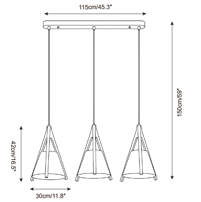 Norvello Pendant Lamp — Dimension drawings 2