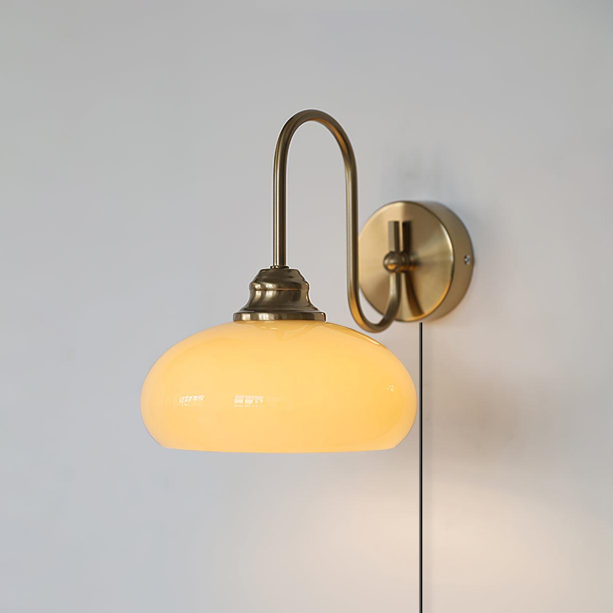 Nova Brass Plug In Wall Light - Docos