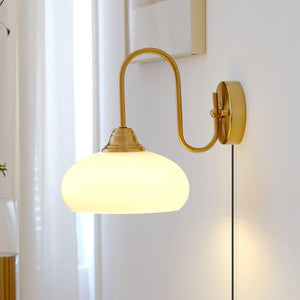 Nova Brass Plug In Wall Light - Docos