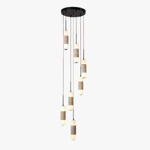 Noverian Travertine Chandelier