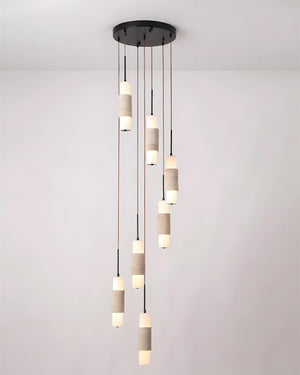 Noverian Travertine Chandelier