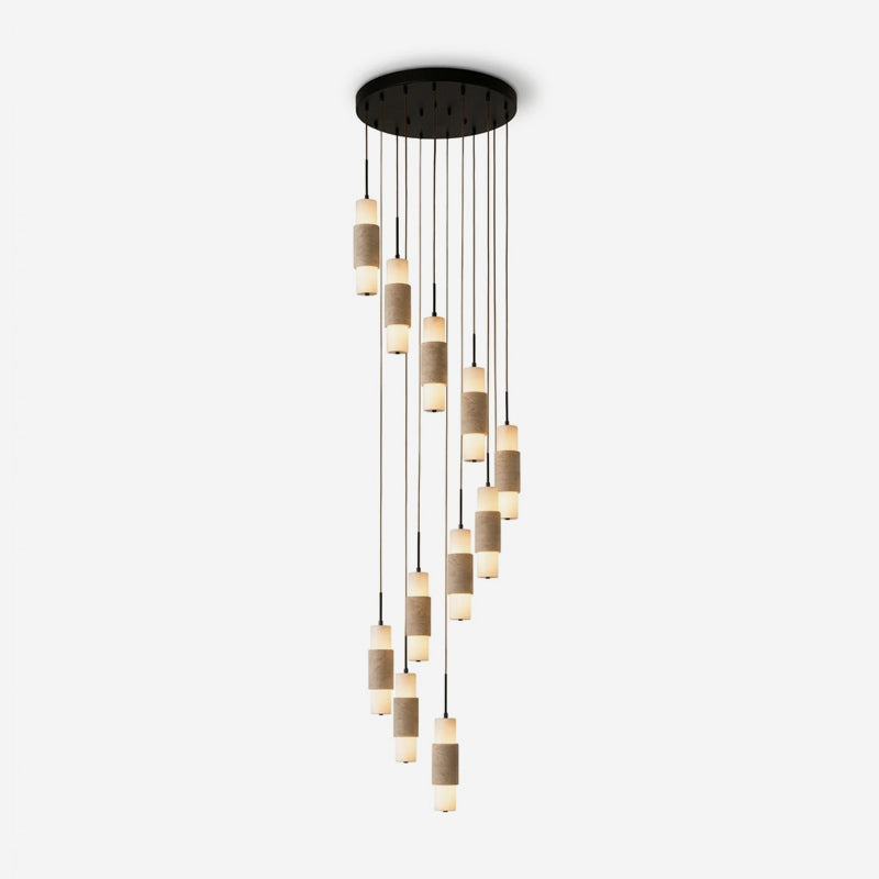 Noverian Travertine Chandelier