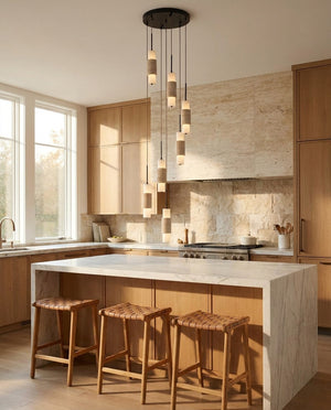 Noverian Travertine Chandelier