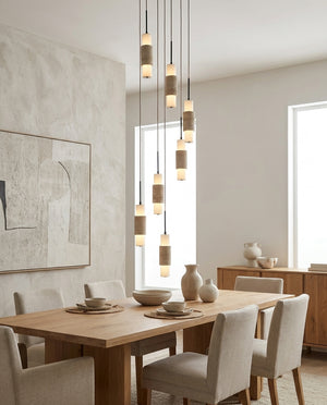 Noverian Travertine Chandelier
